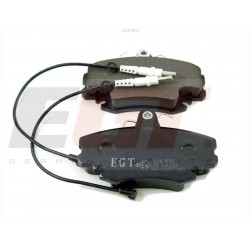 Колодки передние тормозные с проводом и с болтом Logan,Ларгус grog Корея