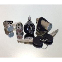 Комплект личинок замков+з/зажигания+з/багажника (без иммобилайзера) LANOS 4N grog Корея