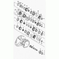 КПП.Полукольцо опорное вторичного вала ОЕМ Корея ориг